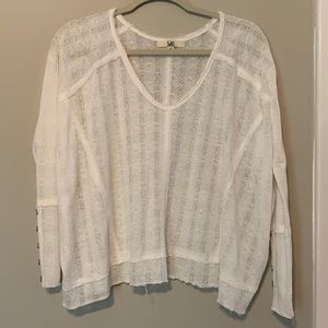 Ya Los Angeles White Lacy Blouse